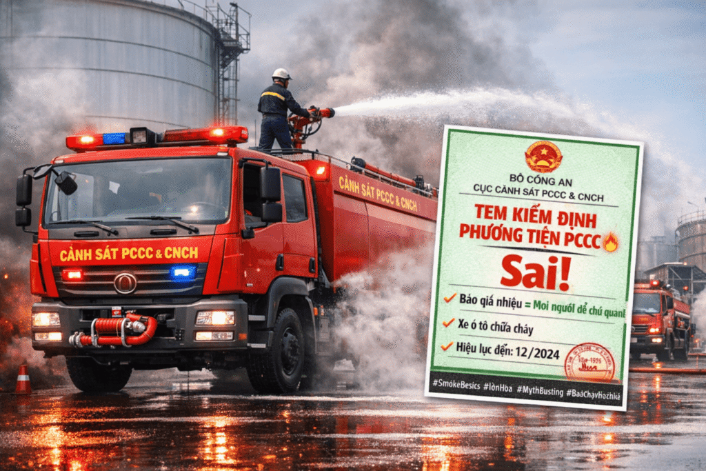 Xe chữa cháy chuyên dụng được cấp phép lưu thông theo quy định mới của Cục Cảnh sát PCCC và CNCH