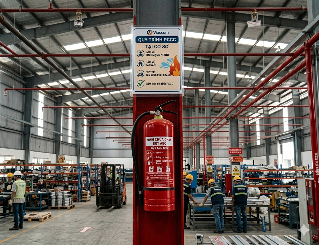 bình chữa cháy bột ABC ứng dụng thực tế